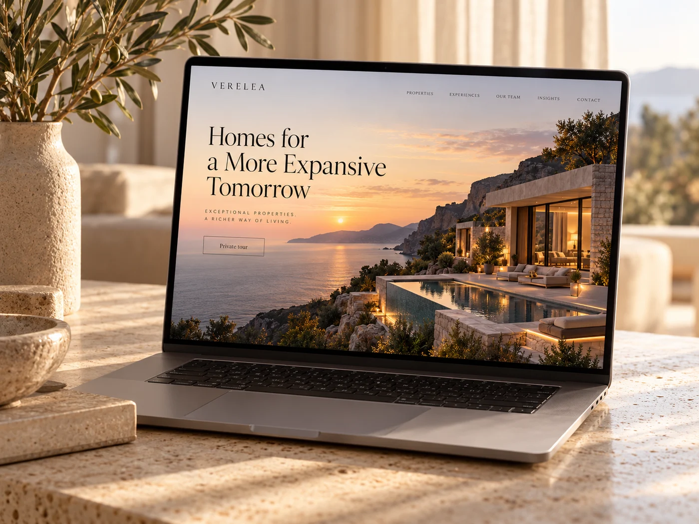 An elevated, editorial real estate website owned outright by the client