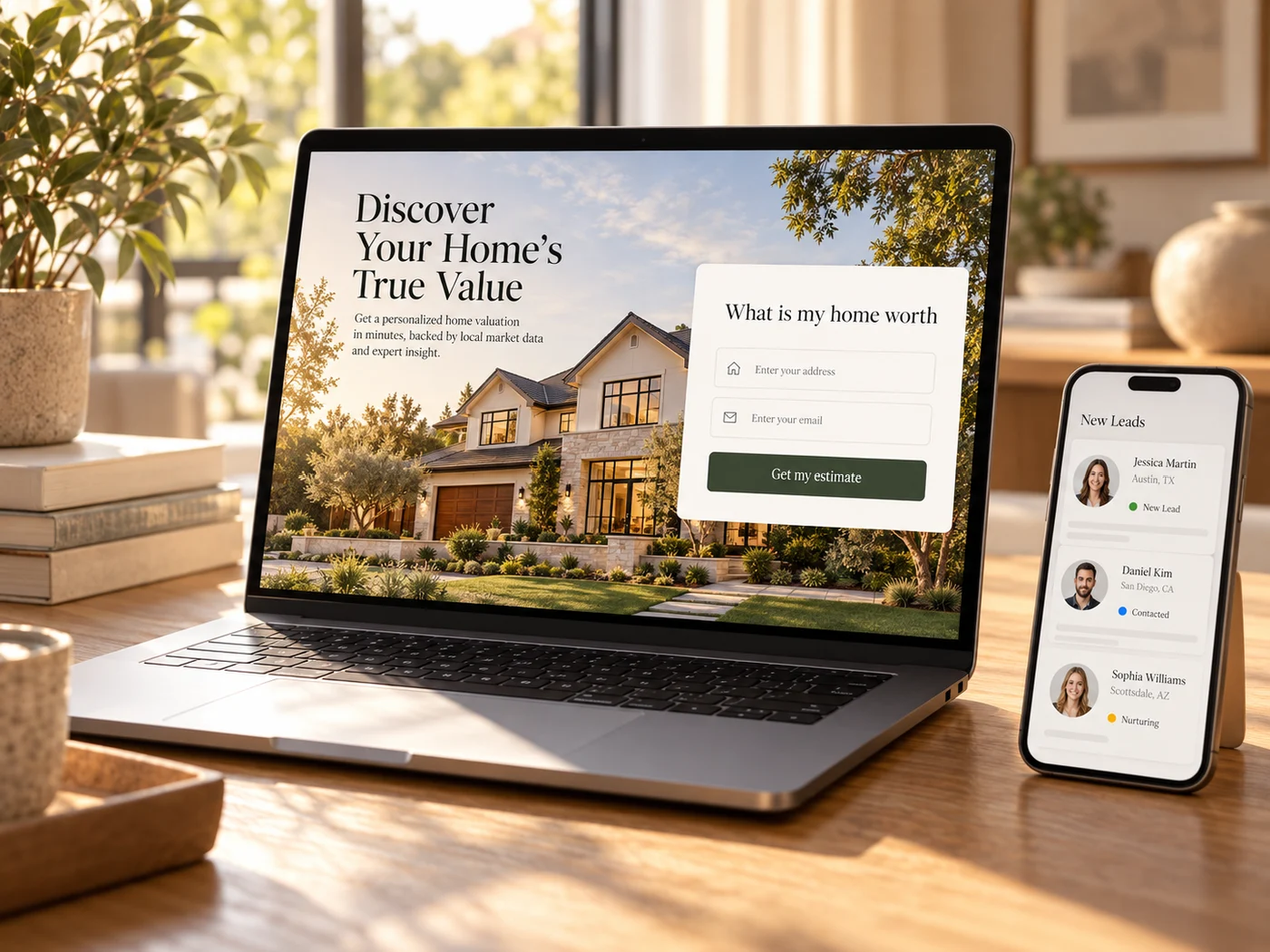 A lead-generation website that feeds whichever CRM you choose