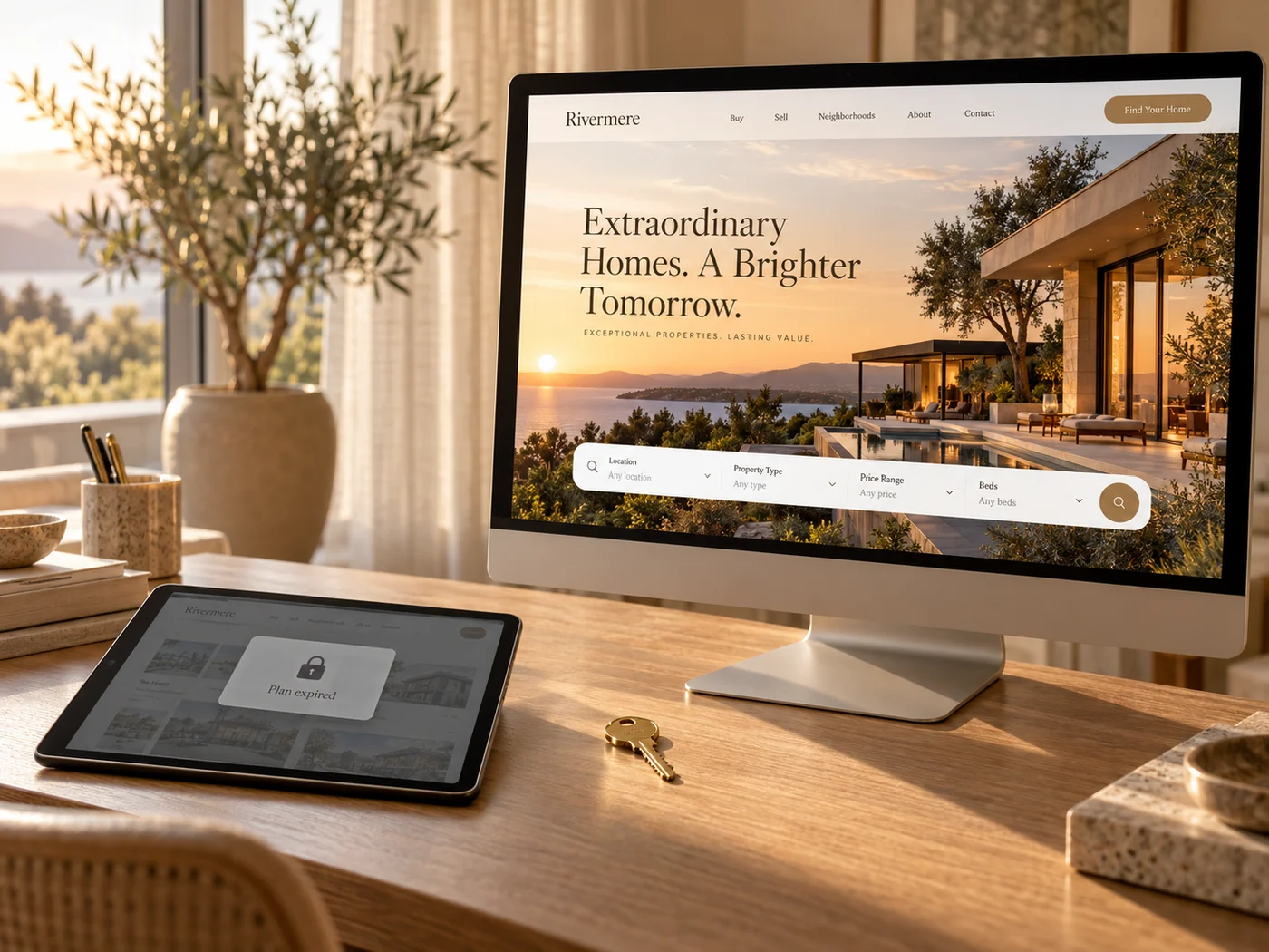 A subscription website beside a website you own