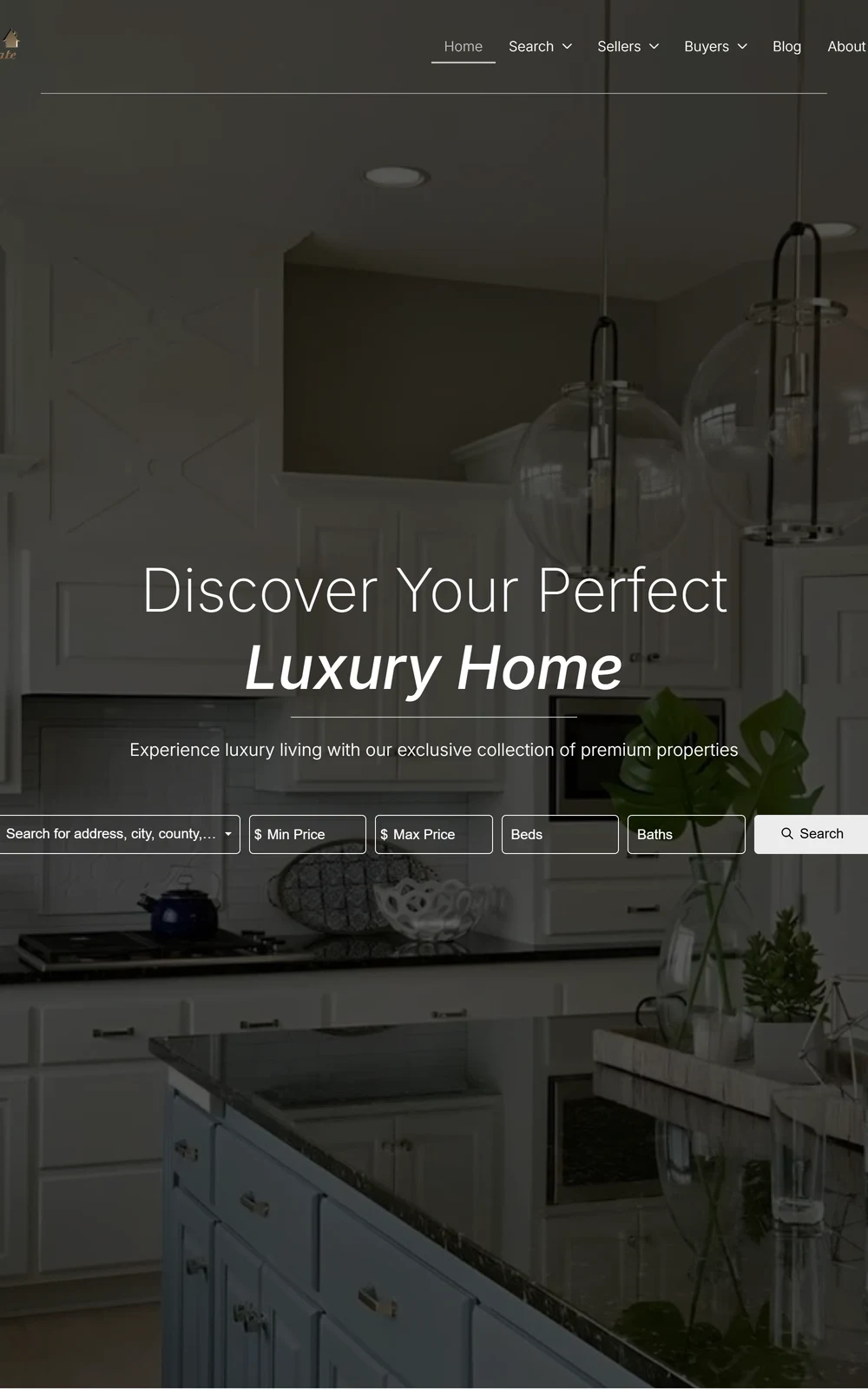 Empyrean Real Estate & Mortgage, homepage