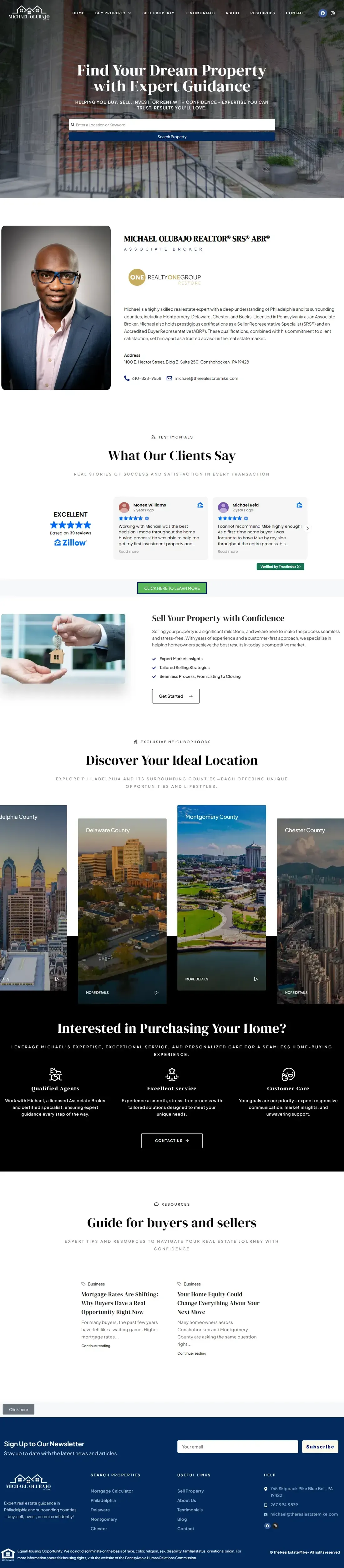 Michael Olubajo, REALTOR®, full homepage