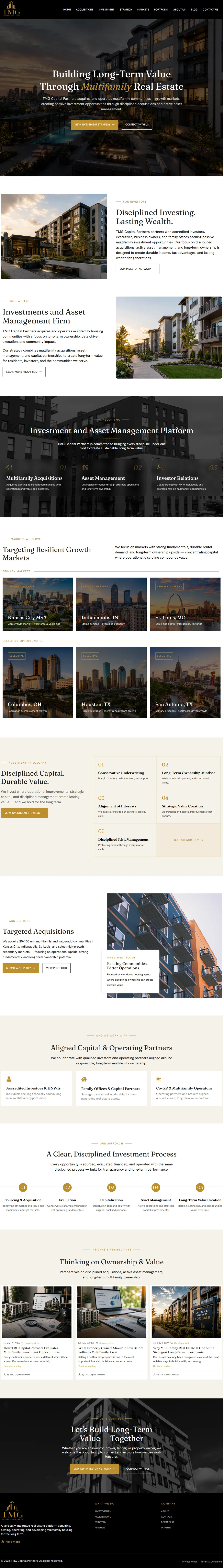 TMG Capital Partners, full homepage