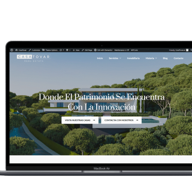 luxury real estate website for Spanish property agency