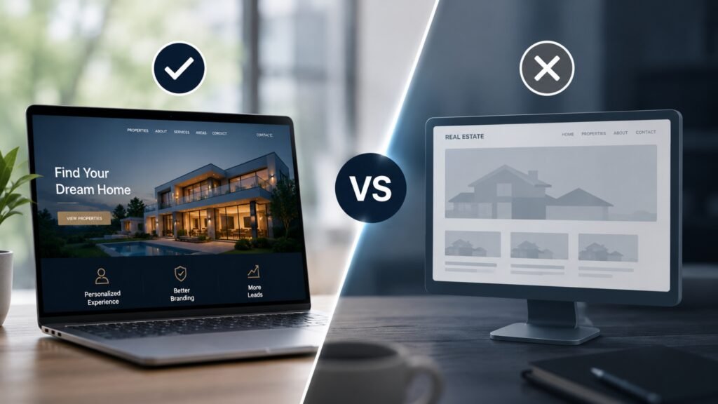 Custom Real Estate Website vs Templates: Which One Actually Gets More Clients?
