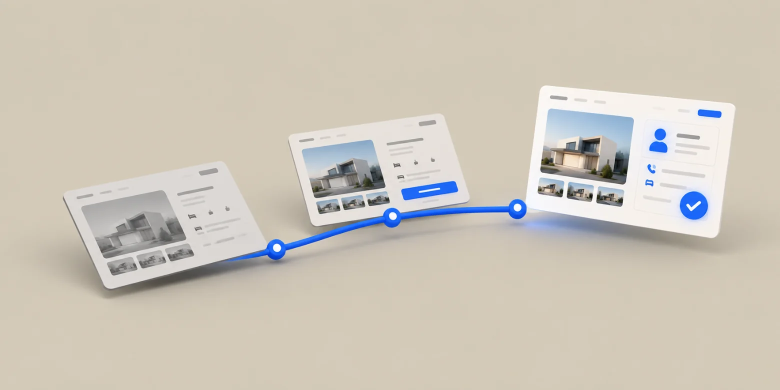 From listings to leads, a property listing turning into an enquiry
