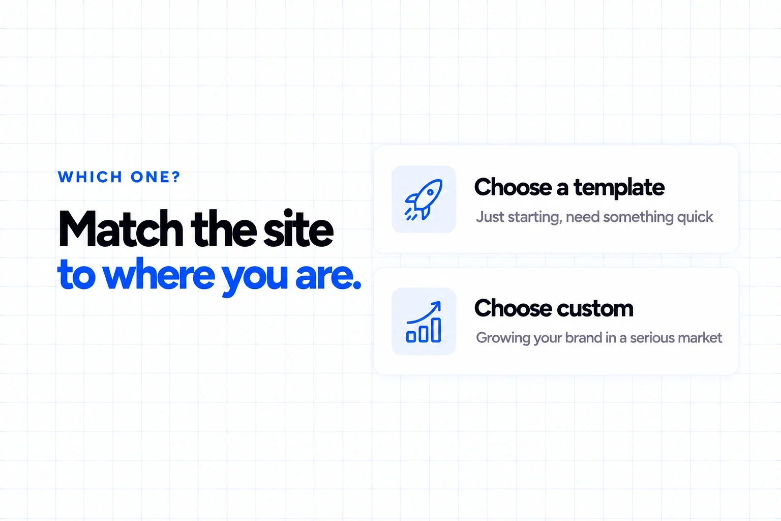 Which to choose: a template if you are just starting and need something quick, a custom real estate website if you are growing your brand in a serious market