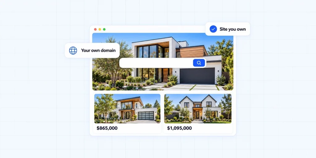 Placester alternatives: an agent's own real estate website with a home search, listings, their own domain and a site they own